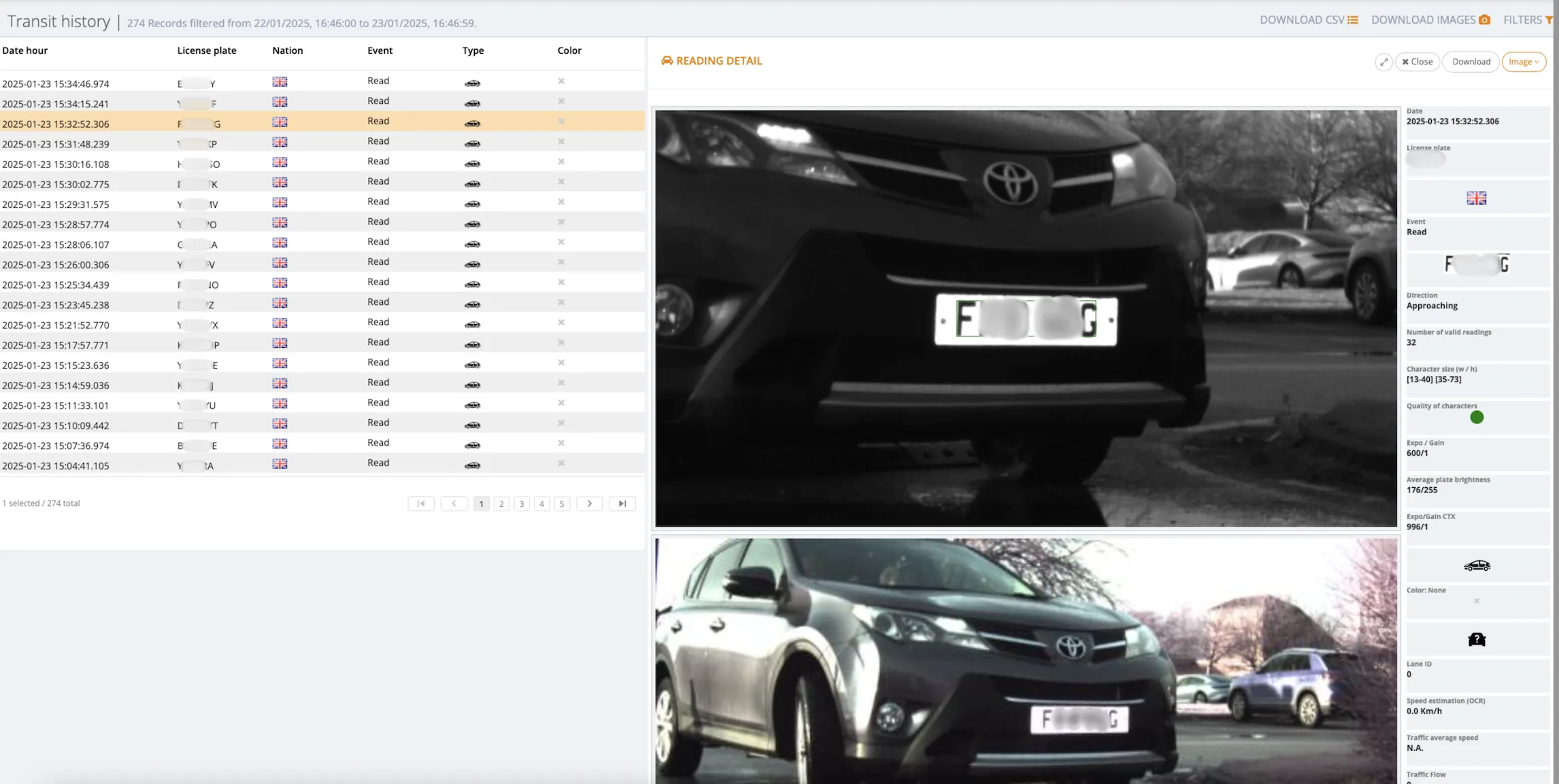 Figure 14: Additional example of vehicle plate detection