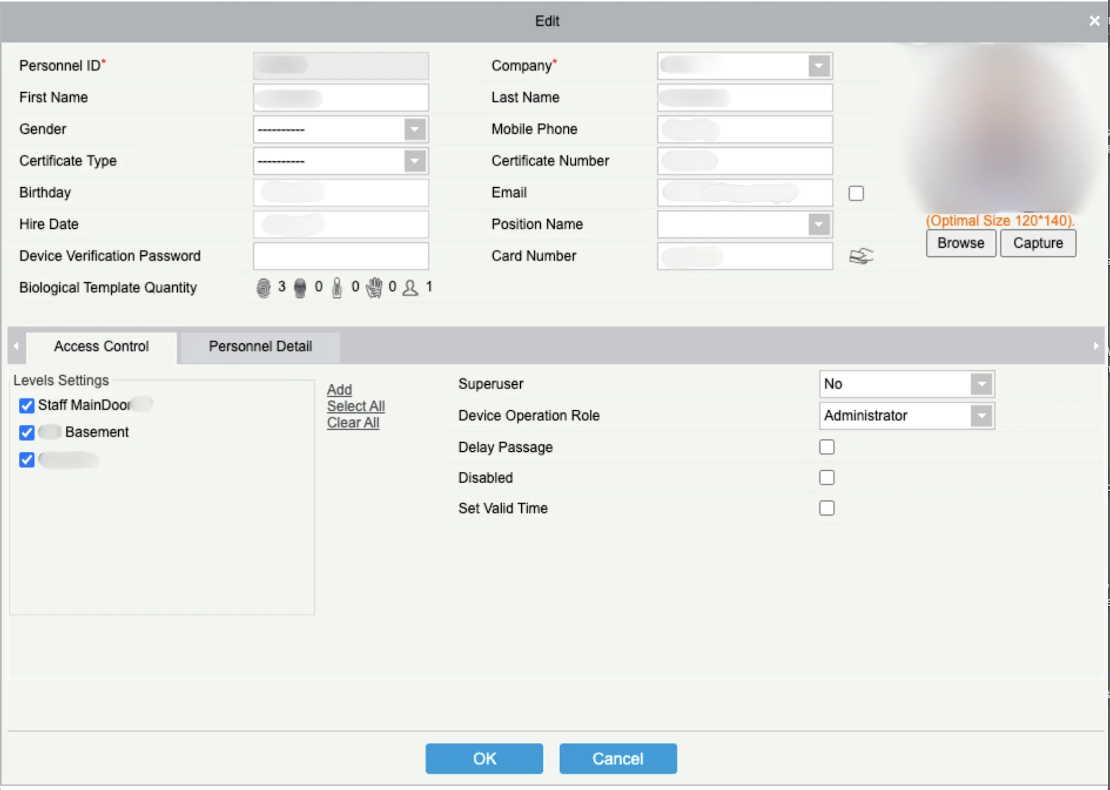 Figure 9: Example of exposed employee file